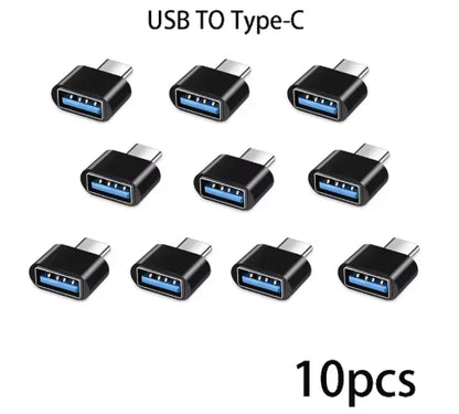Mini Type C to USB Adapter 3.0 USB-C Male OTG A Female Data Connector For MacBook Pro iPad Mini 6/Pro MacBook Air Type C Device - Universal Market