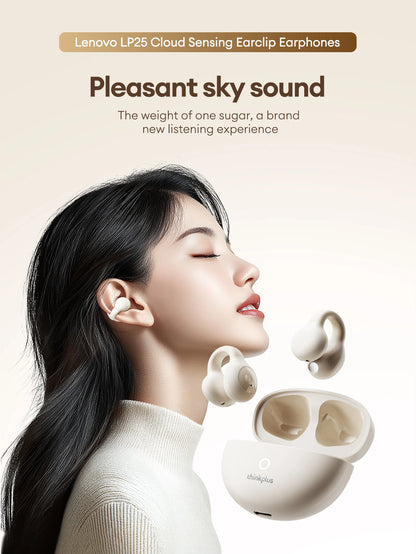 Lenovo LP25 OWS Bluetooth 5.4 Wireless Earphone Long Battery Life Headset Noise Canceling Gaming Headphones HIFI Stereo With Mic - Universal Market