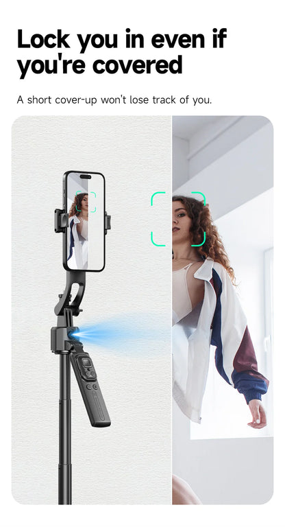FGCLSY 360 ° rotation Selfie Stick Gimbal Stabilizer With Bluetooth Remote Intelligent AI Follow-Up Anti Shake For Smartphone
