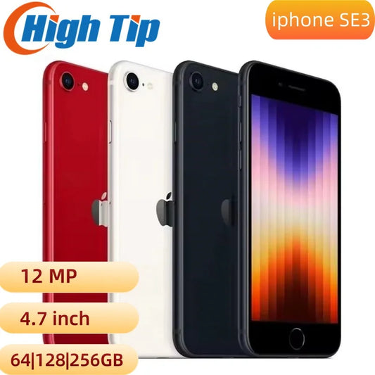 Original Apple iPhone Unlocked SE 2022 SE3 4.7" 4G RAM 64GB 12MP Camera Fingerprint 128GB 256GB ROM A15 Bionic Chip Used Phone - Universal Market