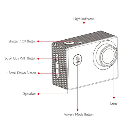 SJCAM SJ4000 Air Action Camera with 4K Video 30M Waterproof 2.4G WiFi Sports Camera Action Cam Sports Camera bicycle motorcycles