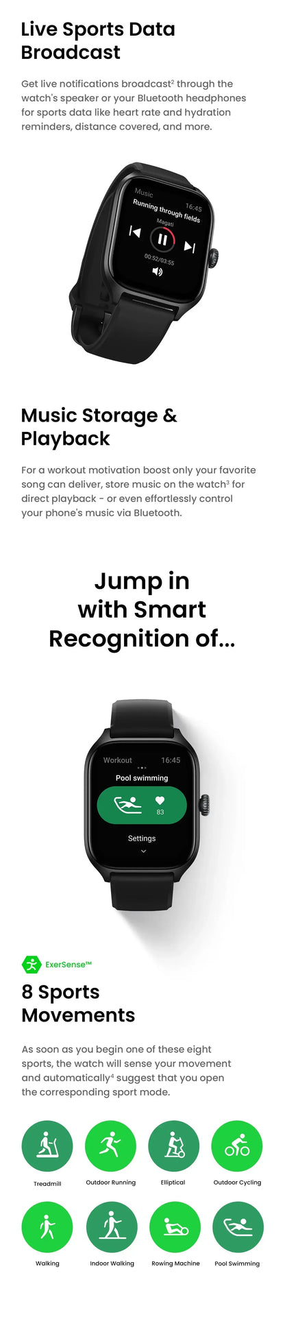 Brand New Amazfit GTS 4 Smartwatch Zepp OS GPS Alexa 24H Heart Rate 150 Sports Modes Smart Watch For IOS Android