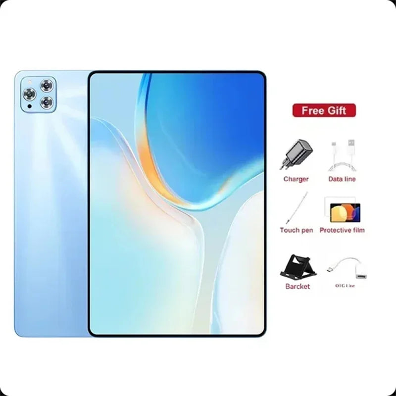 2025 Original 12inch Pad Air Pro Tablet PC 20000mAh Snapdragon 870 Android 14 16GB RAM 1TB ROM 5G Dual SIM GPS 5K 4G WIFI Tablet