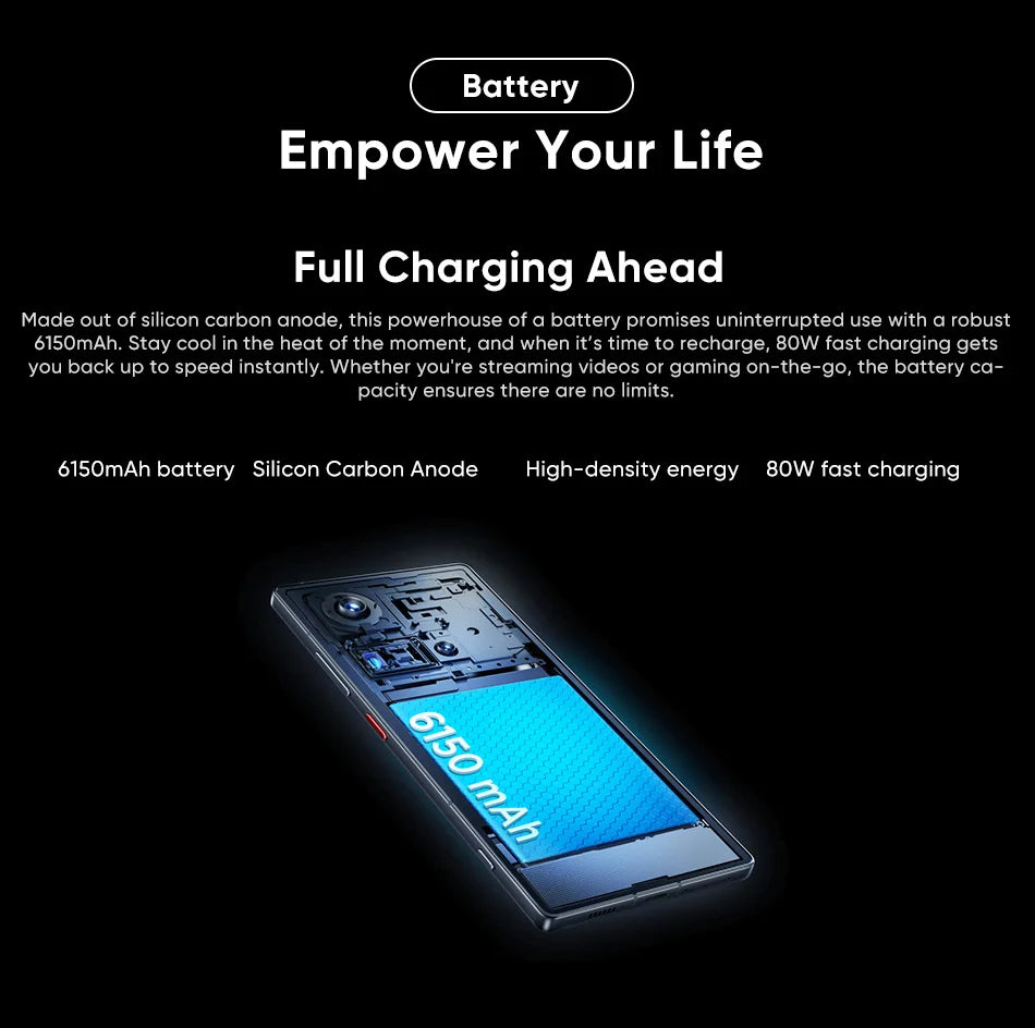 Global Version Nubia Z70 Ultra NX733J 5G Smartphone Snapdragon 8 Elite 6.85" 144Hz AMOLED Display 6150mAh 80W Fast Charge IP69