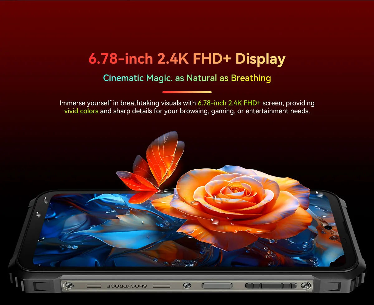 [World Premiere] Blackview BL9000 5G Rugged Smartphone 6.78" 2.4K FHD+ Display (12+12)GB 512GB Mobile Phone 8800mAh With 120W