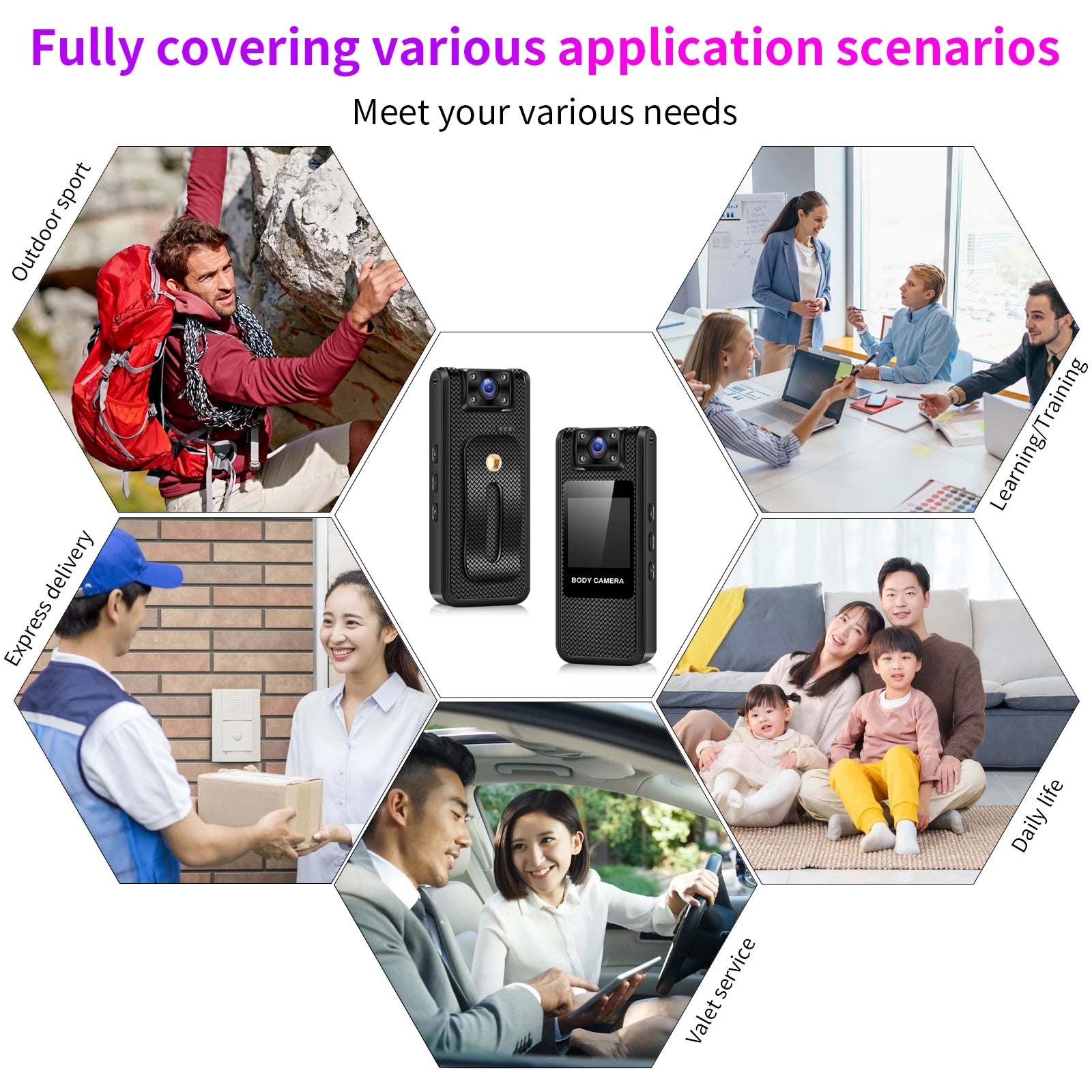 Portable 4K Mini Camera Digital Video Recorder With WiFi Worn Police Small Body Cam Infrared Night Vision Sports DV Camcorders - Universal Market