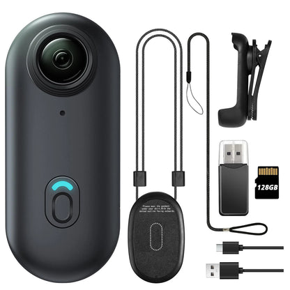 POV Camera with Magnetic Body Clip Small Body Wearable Camera 128G 1080P Small Tiny Outdoor Vlog Recorder Action Camera Sport DV
