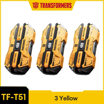 Choice TRANSFORMERS TF-T51 Bluetooth 5.4 TWS Earphones Low Latency Gaming Earbuds Long Endurance HiFi Music Headphones With mic - Universal Market