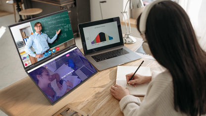 UStation Δ / Delta Plus Stacked Monitor No Drive Required Laptop Dual Screen Folding 18.5" With USB C Mini HDMI For PC Mac Phone