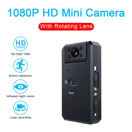 MD90 Mini Camcorder 1080P Body Camera Night Vision Sport Outdoor DV Voice Video Recorder Action HD Cam Recorder - Universal Market