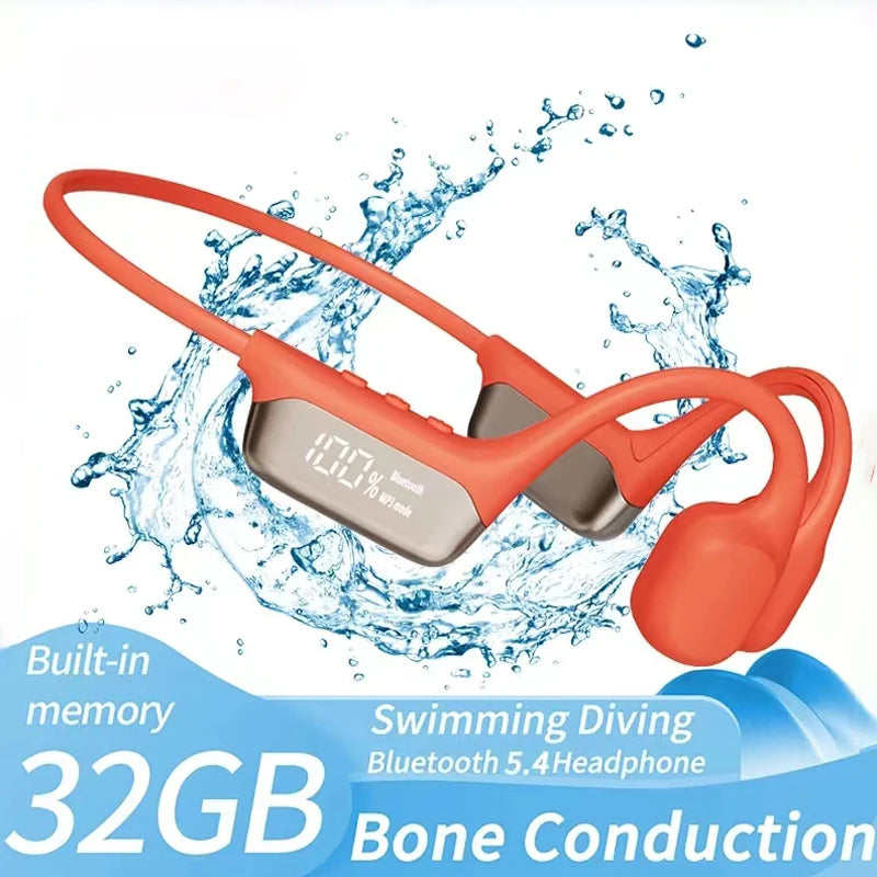 Xiaomi Mijia Bone Conduction Earphones IPX8 Waterproof Headset for Swimming Bluetooth 5.4 Wireless Sport Headphones MP3 32G RAM - Universal Market