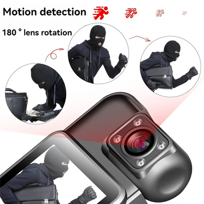 Wifi Mini Camera 4K HD Digital Video Recorder 180° Rotatable Lens Portable Action Camera Recorder 128G