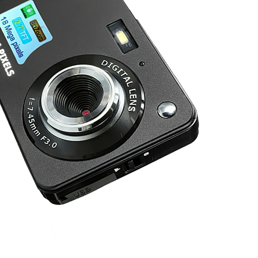 Portable Digital Camera 1080P Video Camcorder 48MP Photo 8X Zoom Anti-shake 2.7 Inch Large TFT Screen USB Charge with Carry Bag - Universal Market