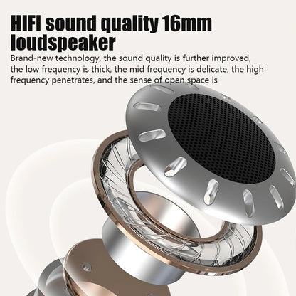 JS7 Bone Conduction Headphones Tf Card Digital Display Fone Headset Hands-free Call Auriculares Sports Open-ear Earphone - Universal Market