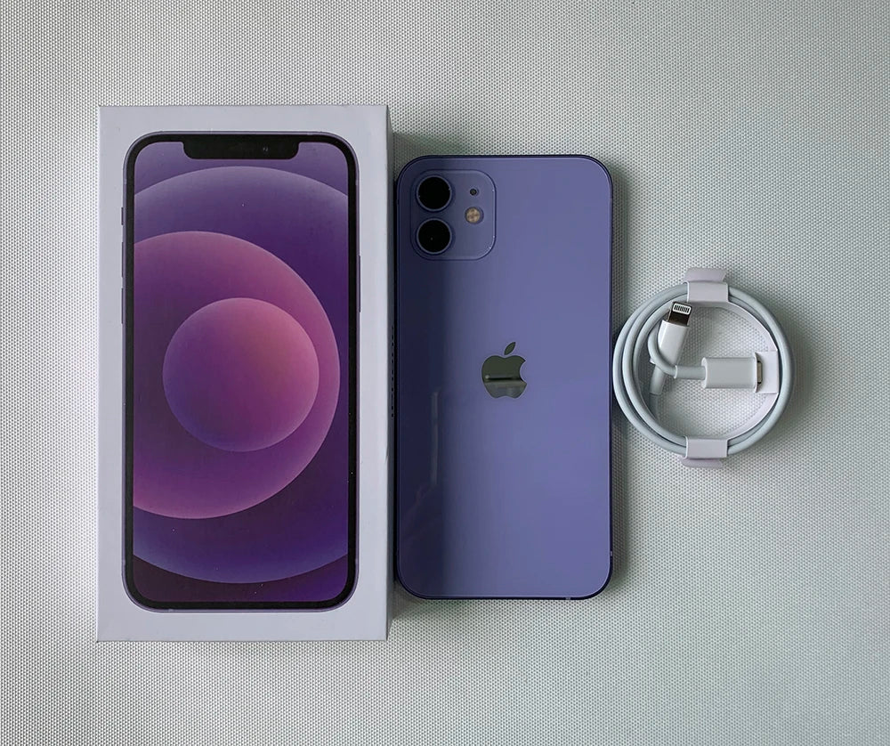Original Apple iPhone 12 5G Mobile Phone Face ID 64GB/128GB NFC 6.1" Super Retina XDR OLED A14 IOS Hexa-Core iphone 12