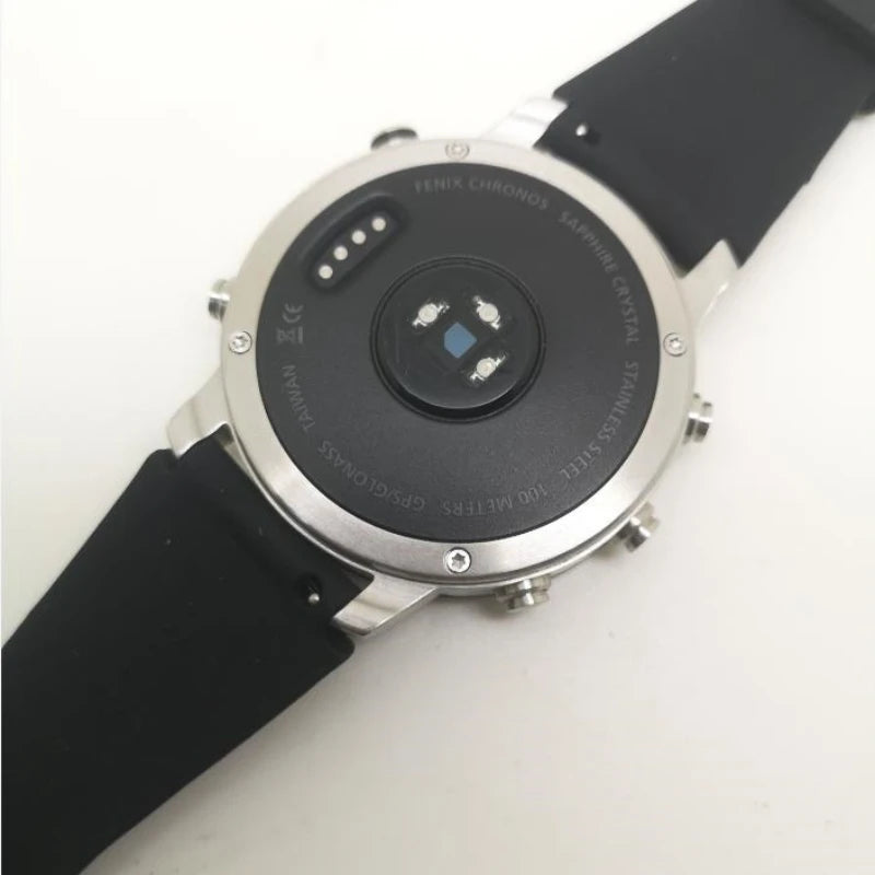 Refurbished Garmin Fenix Chronos Outdoor Sports Watch GPS+GLONASS IPX7 10ATM Waterproof Altitude Heart Rate Running Smart Watch