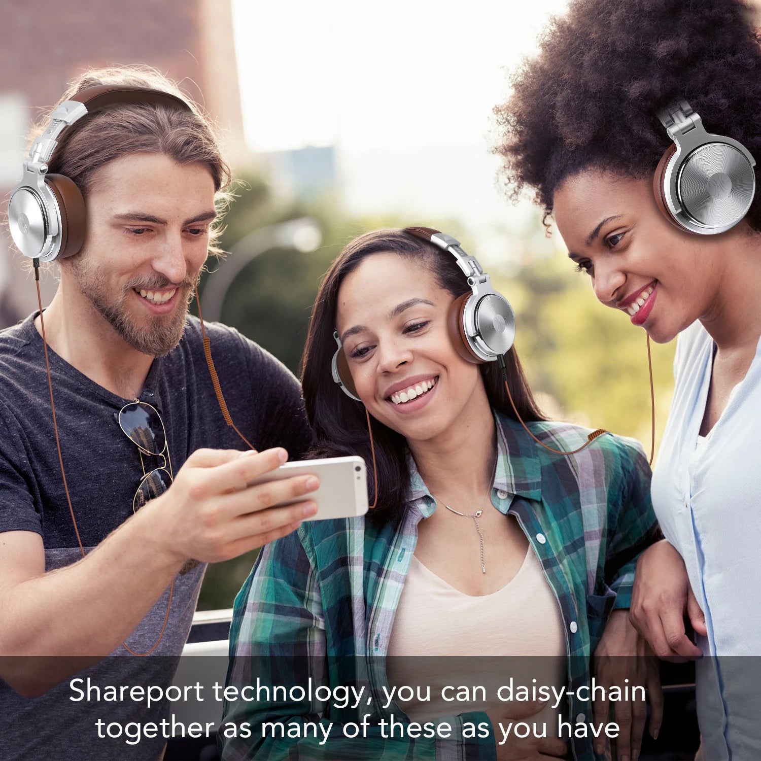 Oneodio Pro 30 Professional Studio DJ Headphones With Microphone Over Ear Wired Earphones HiFi Monitors Foldable Gaming Headset - Universal Market