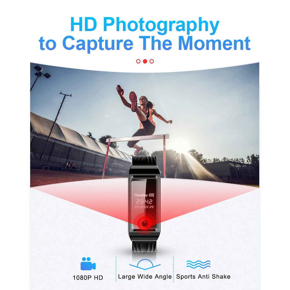 Mini Camera Watch Voice Video Recorder 1080P HD DV Professional Digital Bracelet Dictaphone Sound Small Micro For Home Secure - Universal Market