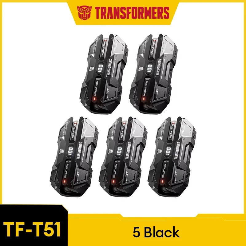Choice TRANSFORMERS TF-T51 Bluetooth 5.4 TWS Earphones Low Latency Gaming Earbuds Long Endurance HiFi Music Headphones With mic - Universal Market
