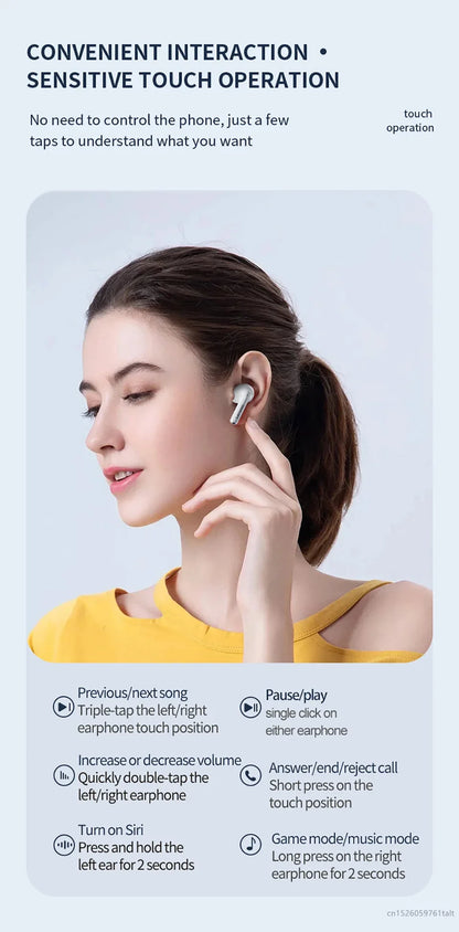 New Lenovo XT97 Mini Earphones Wireless Bluetooth 5.3 Headphones 13mm Dynamic Coil HiFi Stereo Earbuds HD Mic Game Music Headset - Universal Market