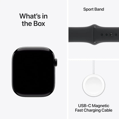 Apple Watch Series 10 GPS Smartwatch with Aluminium Case with Sport Band Water Resistant Always-On Retina Display
