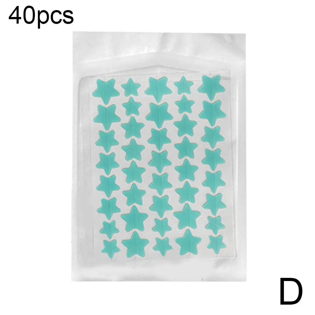 35/40Pcs Colorful Cute Star Heart Shaped Acne Treatment Sticker Invisible Acne Cover Pimple Patch Skin Care