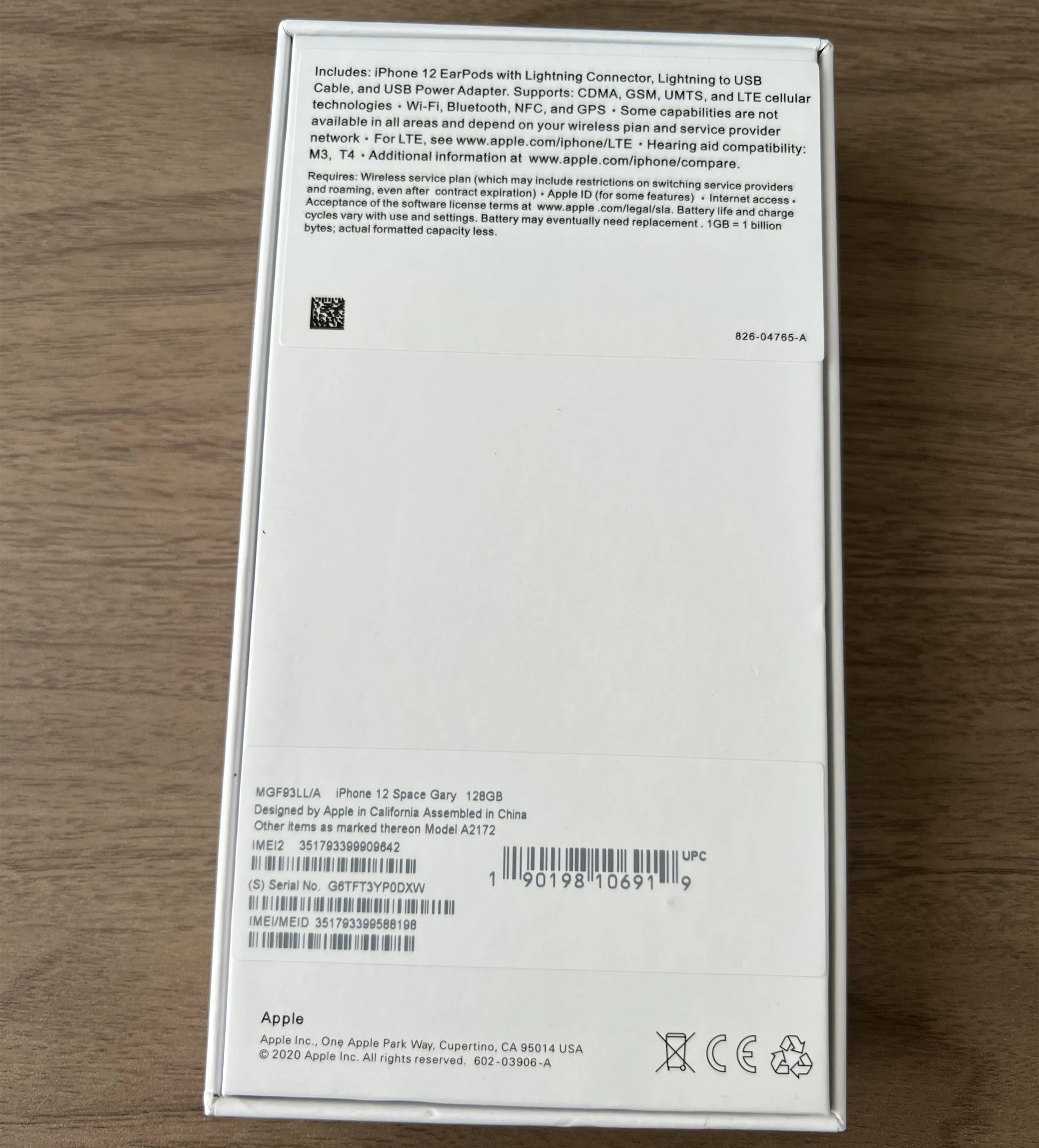 CN&US Version Original Apple iPhone 12 64GB 128GB 256GB ROM 6.1" Genuine Super Retina OLED Face ID NFC IOS Unlocked 5G iPhone12 - Universal Market