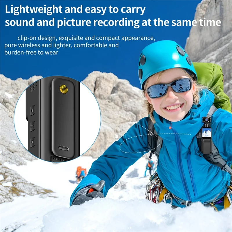4K Pocket Action Camera 4K HD Sports Camcorder Camera 180 Rotate Mini Wifi Camera With Waterproof Case Motion Camera 128G