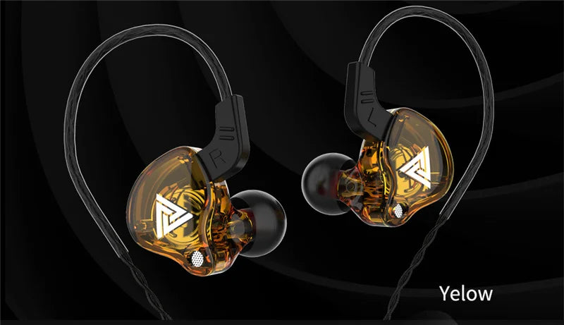 Original QKZ AK6 Copper Driver HiFi Wired Earphone 3.5MM Race Sport Headphone Bass Stereo Headset Music Earbuds In Ear With Mic - Universal Market