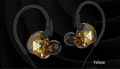 Original QKZ AK6 Copper Driver HiFi Wired Earphone 3.5MM Race Sport Headphone Bass Stereo Headset Music Earbuds In Ear With Mic - Universal Market