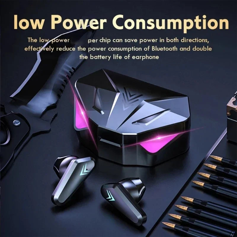 X15 TWS Wireless Earphone 5.3 bluetooth Headphone 65ms Low Latency Earbud Esport Gaming Headset Gamer with Mic For xiaomi iphone - Universal Market