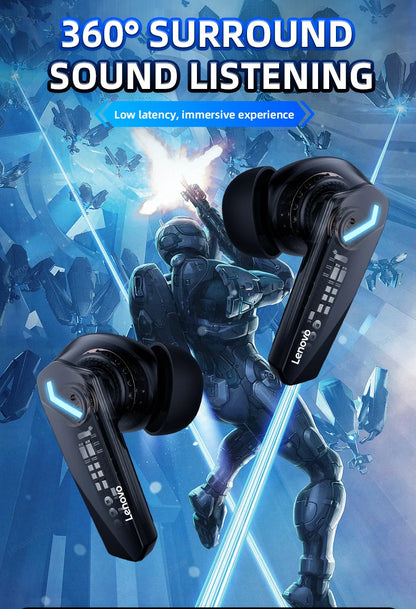 Original Lenovo GM2 Pro 5.3 Earphone Bluetooth Wireless Earbuds Low Latency Headphones HD Call Dual Mode Gaming Headset With Mic - Universal Market