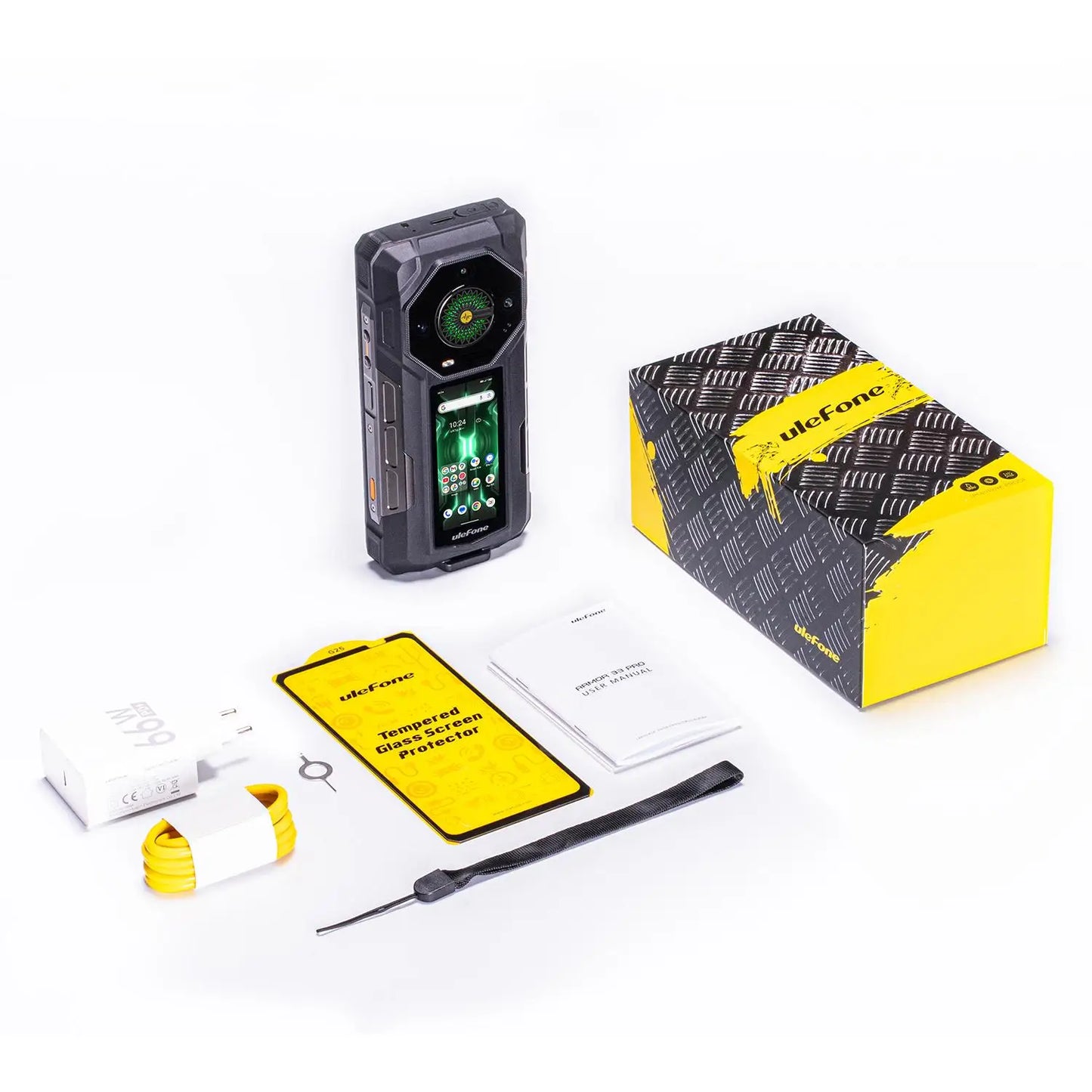 Ulefone Armor 33 Pro Rugged Smartphone 5G Dual Screen 6.95" 120Hz 16GB+512GB 25500mAh Battery 66W 64MP Night Vision NFC