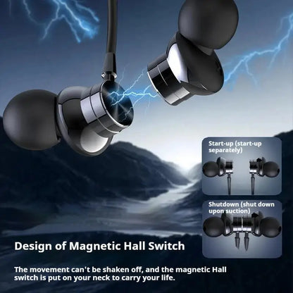 Sports Car Shape Stereo Sound Neckband LED Display Wireless Bluetooth Headphones Magnetic in-ear Headsets Sports Gamer Earphones - Universal Market