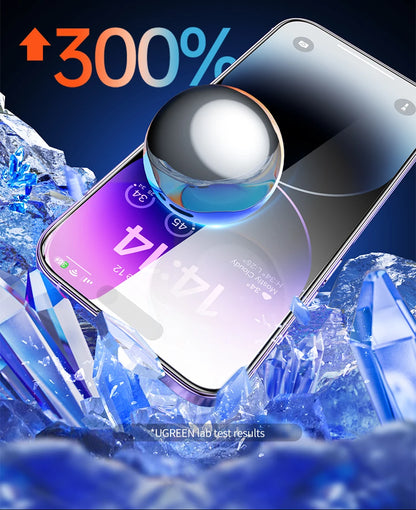 UGREEN for iPhone 15 11 12 13 14 Pro Max Glass Screen Protector for iPhone 14 Plus Tempered Glass for iPhone XR Glass 9D Films