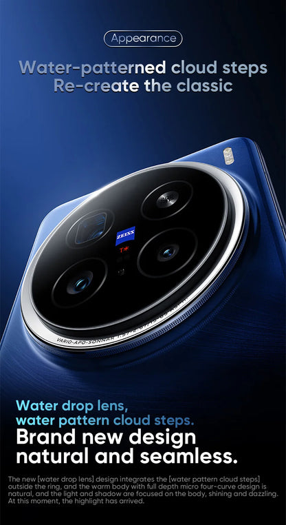VIVO X200 PRO 5G Dimensity 9400 CPU 6.78 inch AMOLED 120HZ Screen 6000mAh 90W Flash Charger OTA NFC 50MP camera 16GB 512GB/1TB