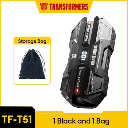 Choice TRANSFORMERS TF-T51 Bluetooth 5.4 TWS Earphones Low Latency Gaming Earbuds Long Endurance HiFi Music Headphones With mic - Universal Market
