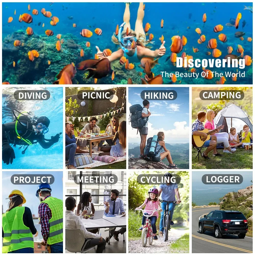 Real-5K 4K UHD WiFi 1080P Camera 270 Rotatable Mini Camcorders Outdoor Sports With Waterproof Case Video Recorder Camcorder Cam - Universal Market