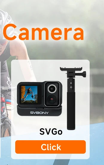 SVBONY SVGo3 Action Camera 4K30 Waterproof Dual LCD Screens Sports Camera with Quick Release Mount for Surfing Cycling Vlog