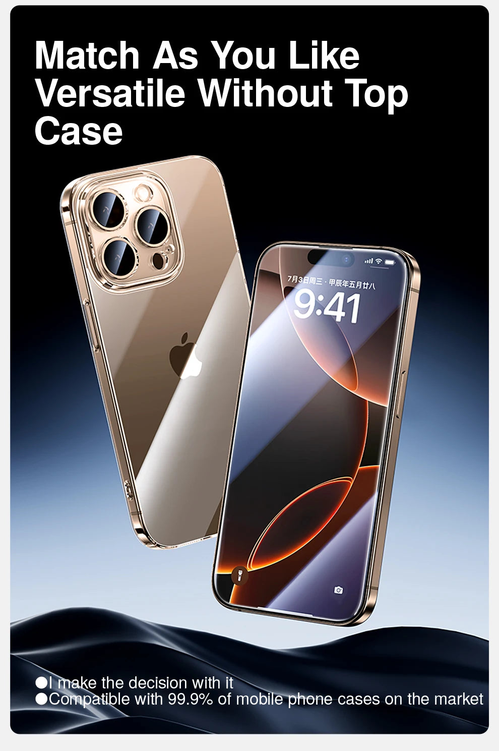 SmartDevil 2PCS Screen Protector for iPhone 16 Pro max HD Privacy Tempered Glass for iPhone 16Plus Clear No black edge For 16