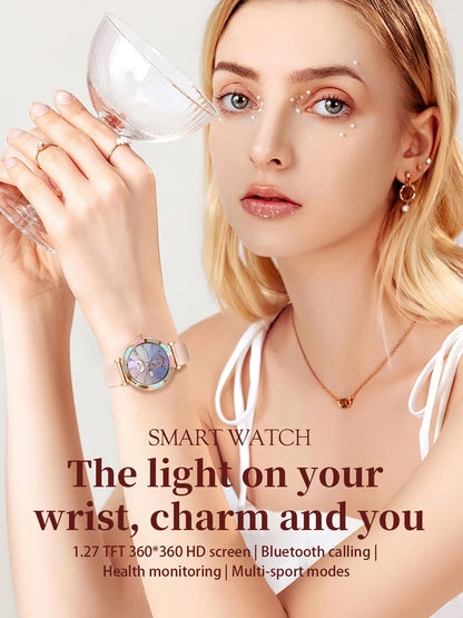 Time Owner Smart Watch 2025 Woman Bluetooth Call Watch Health Monitoring AI Voice Exercise Fitness Tracker Ladies smartwatch