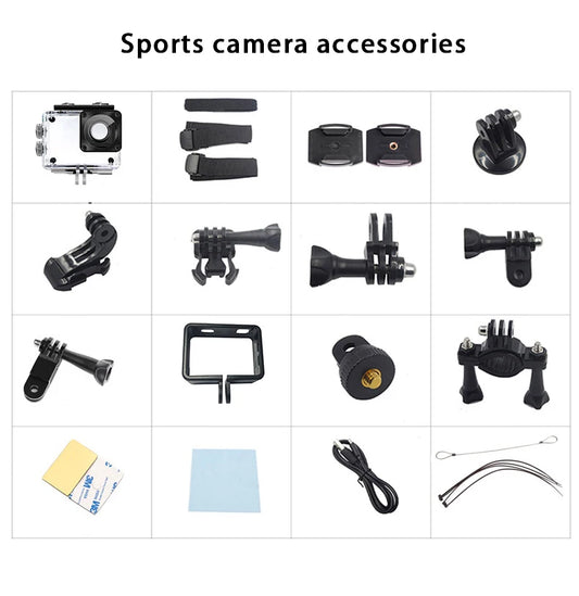 Action Camera 4K bicycle camera Electronic Stabilizer Action cam WiFi 4k Sport camera Helmet Video Recording Cameras for go pro