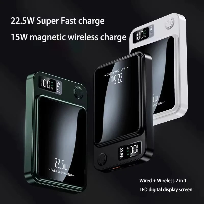 Oneplus 200000mAh Wireless Magnetic Power Bank 22.5W Fast Charging Portable External Battery PowerBank Magsafe for iPhone Huawei