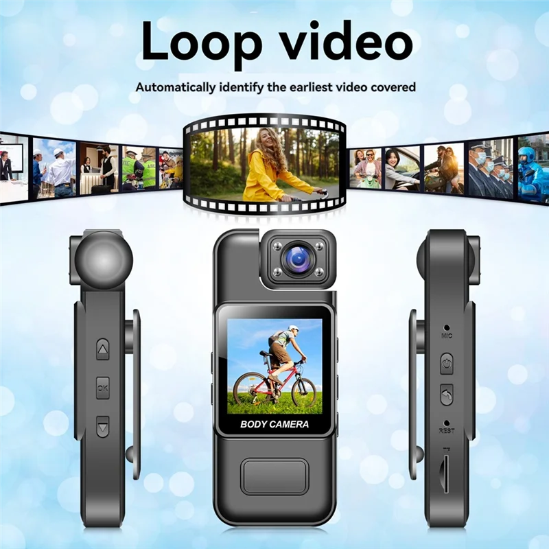 Wifi Mini Camera 4K HD Digital Video Recorder 180° Rotatable Lens Portable Action Camera Recorder 128G