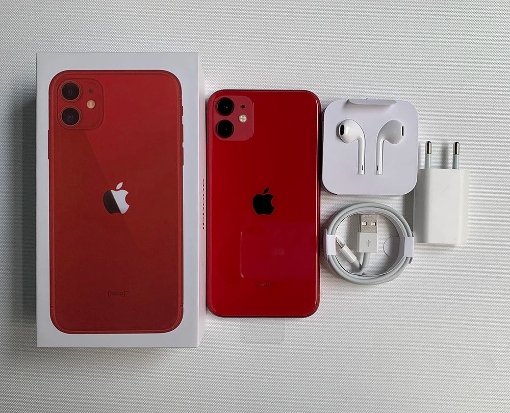 Original Apple iPhone 11 4G Mobile Phone NFC 64GB/128GB 6.1'' IPS LCD Dual 12MP A13 Bionic Hexa-core IOS iphone 11