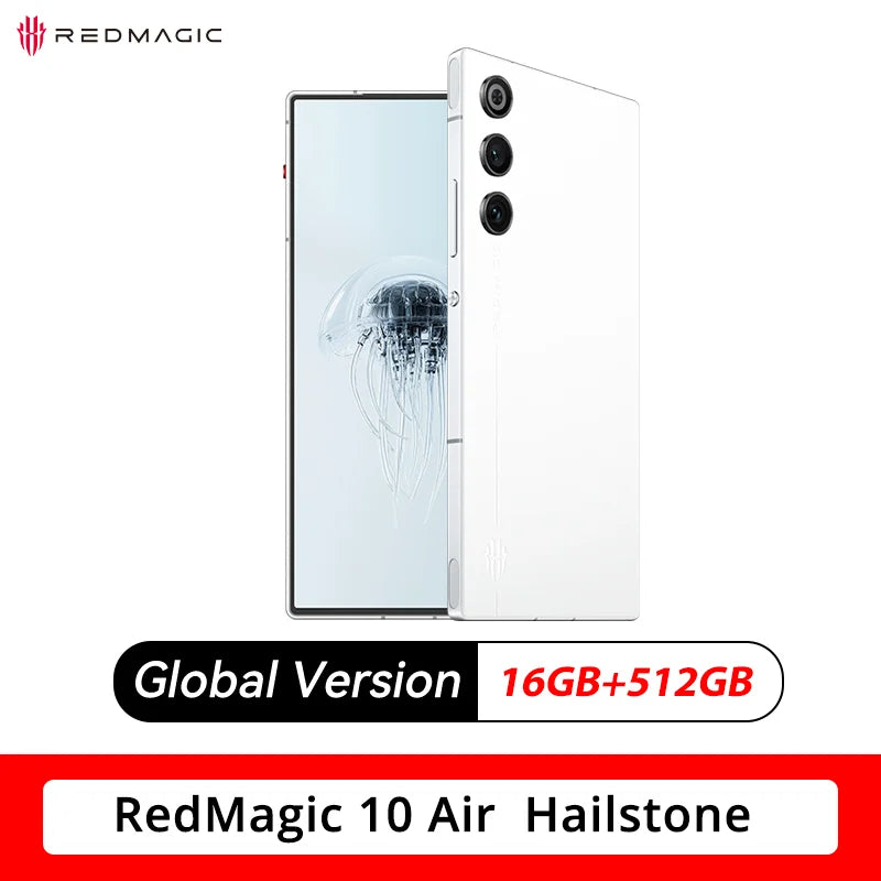 Global Version RedMagic 10 Air Gaming Phone Lightweight design 6.8" Snapdragon 8 Gen3 6000mAh 80W Charge 50MP NFC