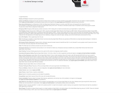 Apple Watch Series 10 GPS Smartwatch with Aluminium Case with Sport Band Water Resistant Always-On Retina Display