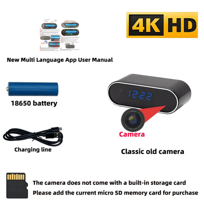 Improved HD 4K WiFi mini camera, upgraded infrared night vision, motion detection, remote viewing, HD wireless camera - Universal Market