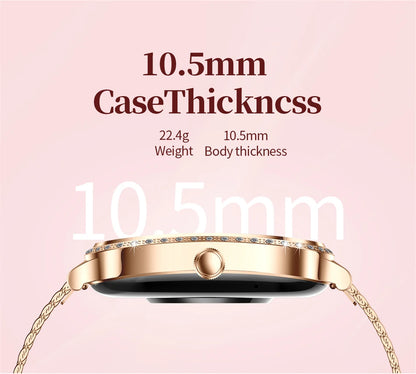 For Xiaomi Huawei New Women Smart Watch Heart Rate Blood Pressure Monitor Music Playback AI Voice Sports BT Calling SmartWatch