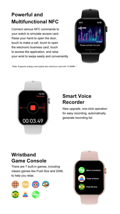 2025 New Series 10 For Apple Watch 10 SmartWatch 16G Memory Music Video NFC Bluetooth Call Waterproof Smartwatch For Android IOS